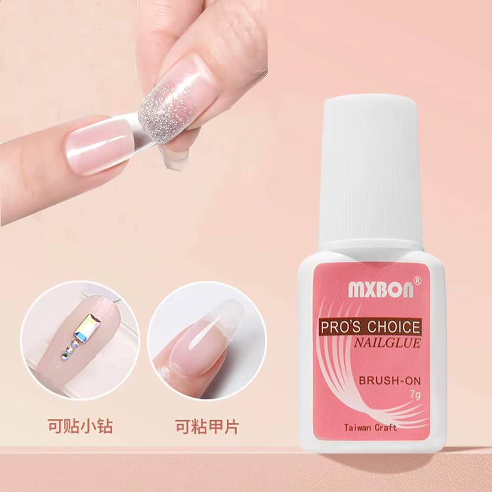 Colle professionnelle pour faux ongles, 7 g/bouteille, à séchage rapide, pour pointes d'ongles en ac