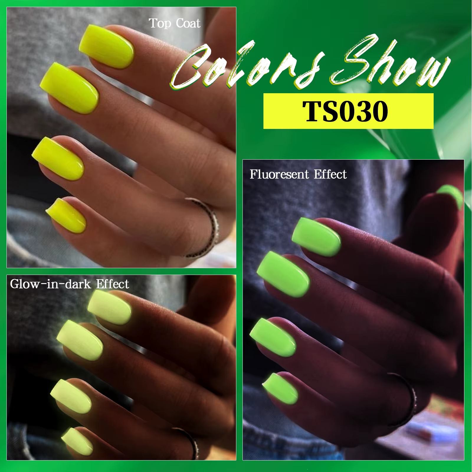 7.5ml Fluorescent lueur dans l'obscurité Gel Vernis à ongles été néon Semi Permanent tremper UV Gel