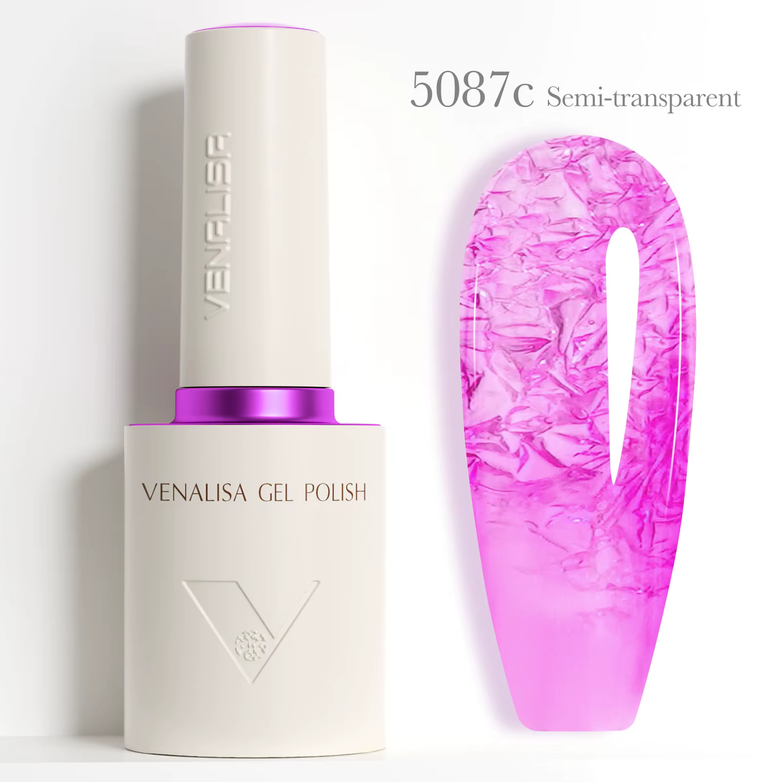 VENALISA 10ml vernis à ongles été ongles gelée couleur Semi Transparent nouvelle formule végétalienn