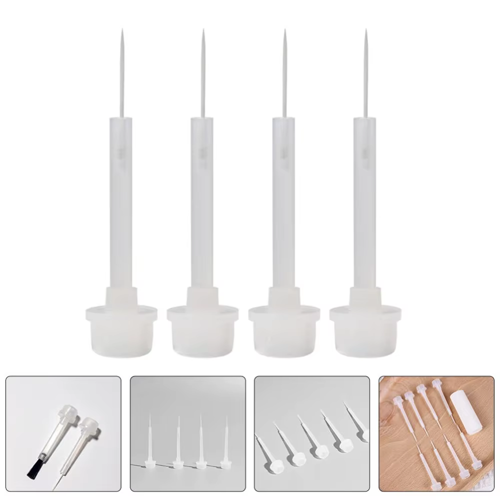 Brosse de remplacement pour vernis à ongles, 20 pièces, détails de dessin, brosse pour Gel liquide,
