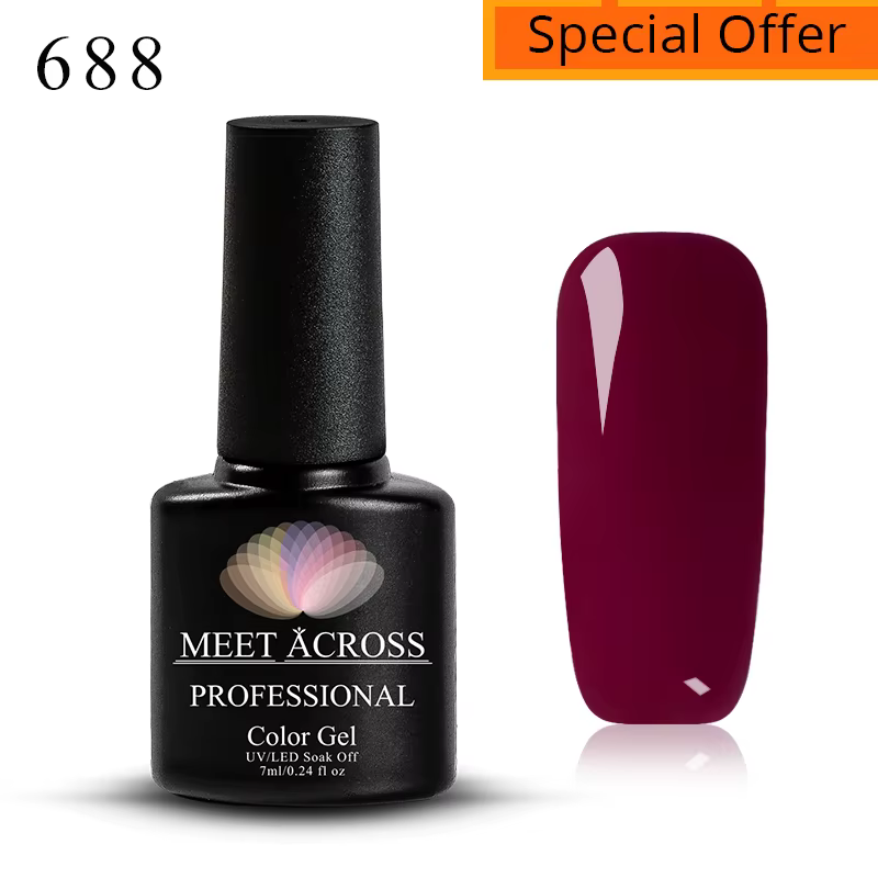 MEET ACROSS 5ml rose fleur séchée Gel vernis à ongles fleur naturelle fée Nail Art Gel tremper UV LE