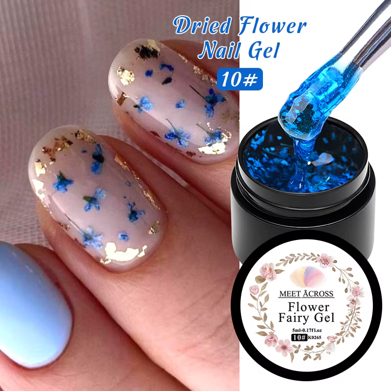 Verhéritage à Ongles Rose vaccé, Gel de Peinture UV, Semi-Continu, Fleur Naturelle, Dégradé, N64.5 m