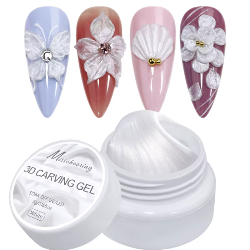 Vernis à ongles Gel transparent antiadhésif pour extensions de mains, pour façonner 3D, Nail Art, ge