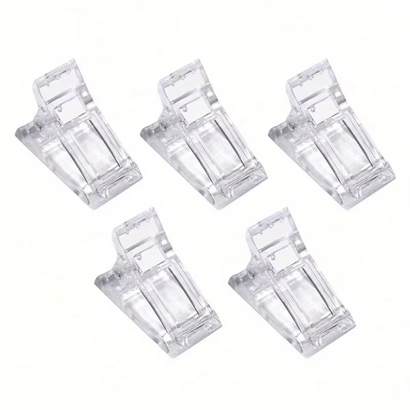Pinces à ongles en Gel Transparent, 5/10 pièces, pointes de construction rapide, Extension de vernis