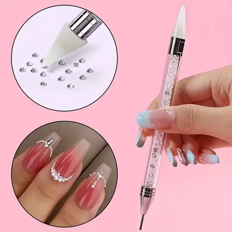 Stylo à points pour cueilleur de strass, 1 pièce, crayon de cire à double extrémité pour pointe de s