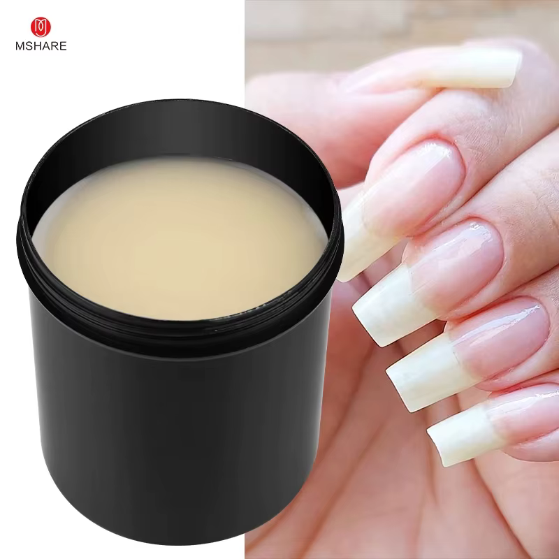 MSHARE-Gel d'aspect naturel pour extensions d'ongles UV, 1kg, optique moyenne