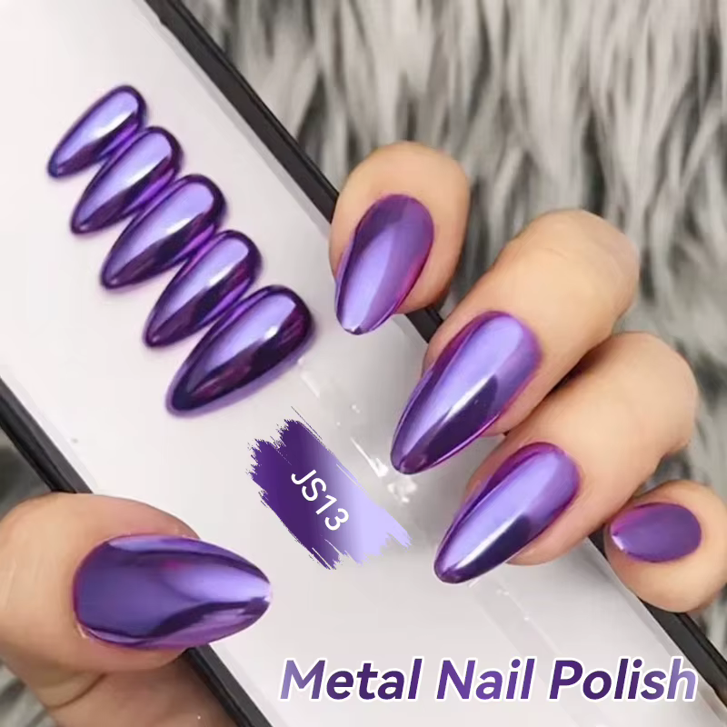 LILYCUTE 7ml miroir métallique Vernis à ongles pas besoin de lampe UV LED fournitures pour ongles Ve