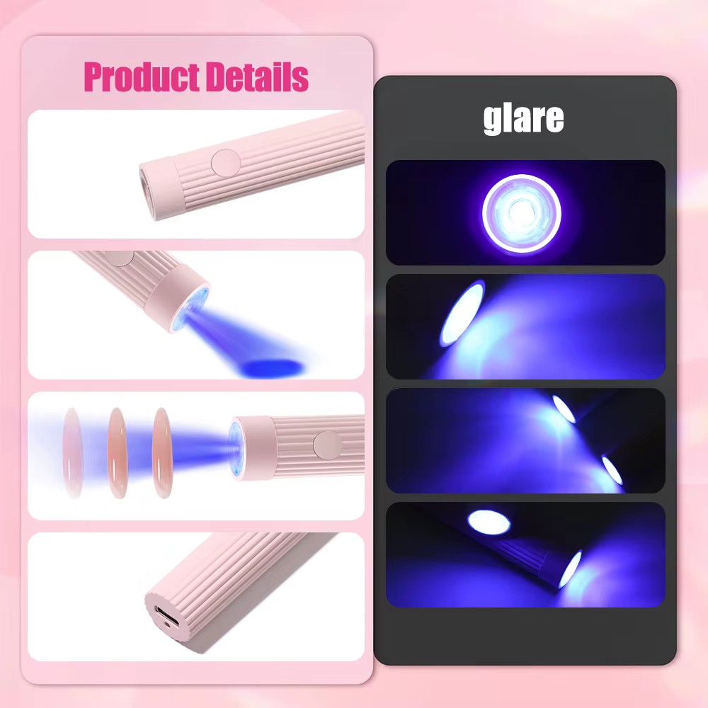 YIKOOLIN 1 Pc stylo forme Portable UV/LED lampe à ongles pour vernis Gel et presse sur ongles sans f