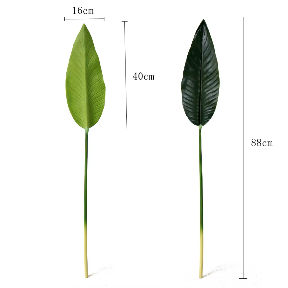 Oiseau du paradis en plastique souple de 82cm, 1 pièce, fleurs artificielles pouvant être pliées et 