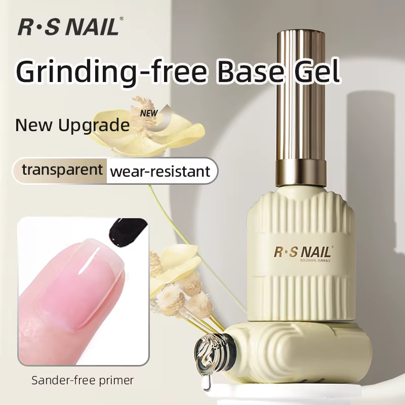 RS NAIL – couche de finition en cristal, longue durée, sans essuyage, vernis Gel UV, Base sans poli,