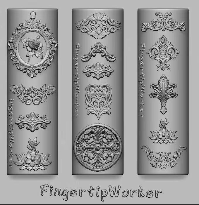 1 pièce Moule en silicone 3D pour nail art, motifs dentelle rose, ajouré, à carreaux français, brelo