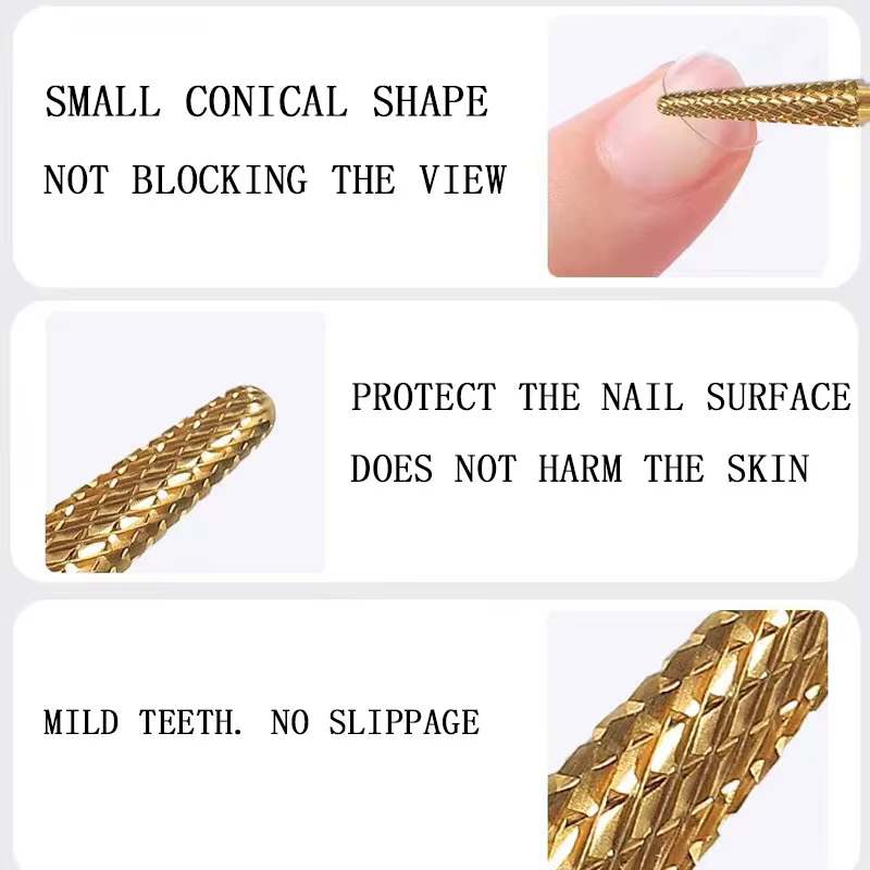 Forets à Ongles en Carbure de Tungstène, Fraise pour Faux Ongles et Accessoire de Verhéritage à Bord