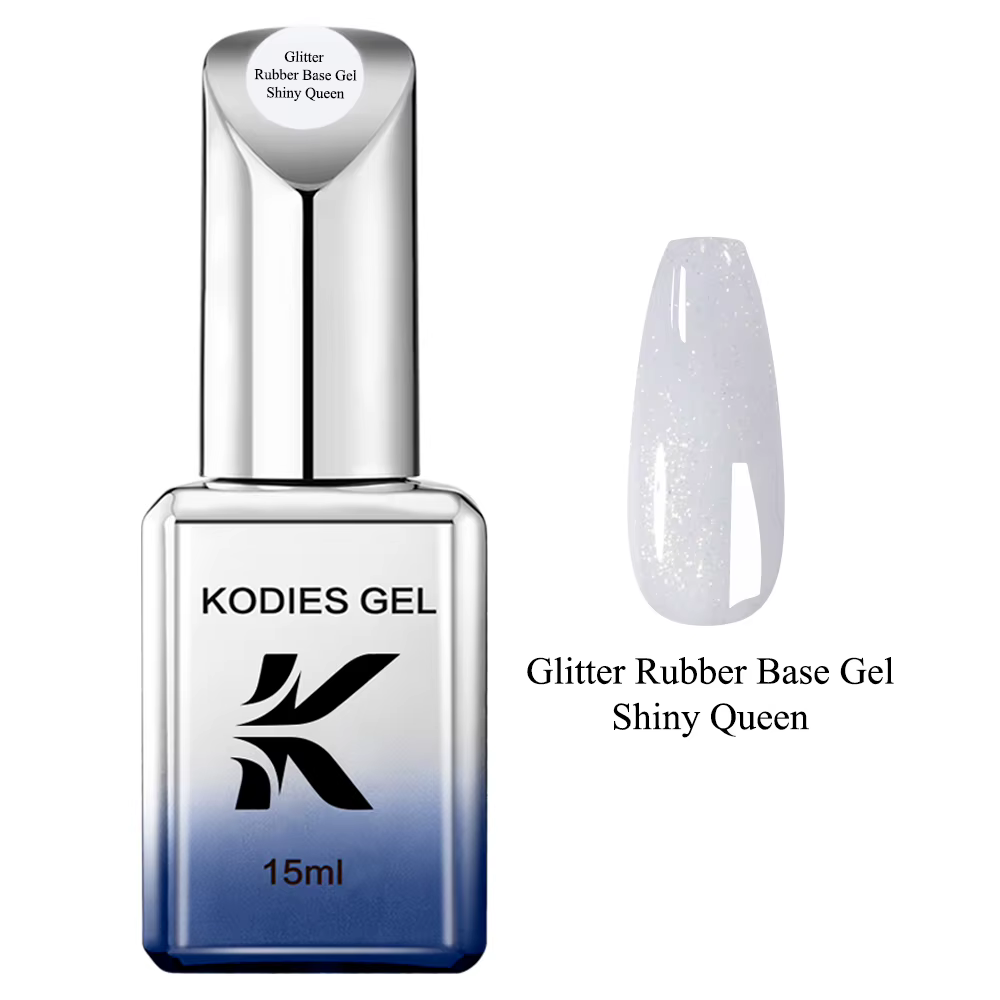 KODIES GEL caoutchouc Base Gel vernis à ongles 15 ML paillettes gomme couverture Base Gellak vernis 