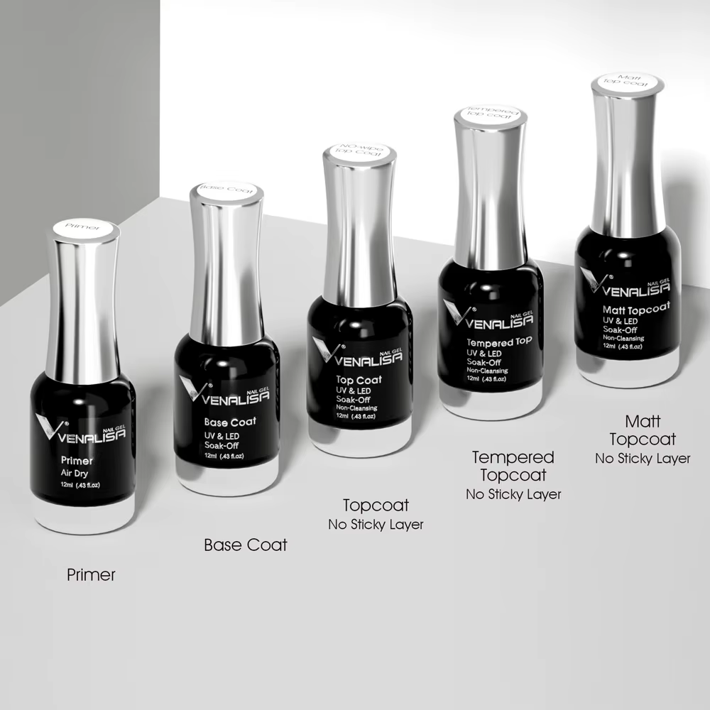 Venalisa TPO gratuit trempé couche de finition vernis à ongles Gel platine vernis à ongles tremper U