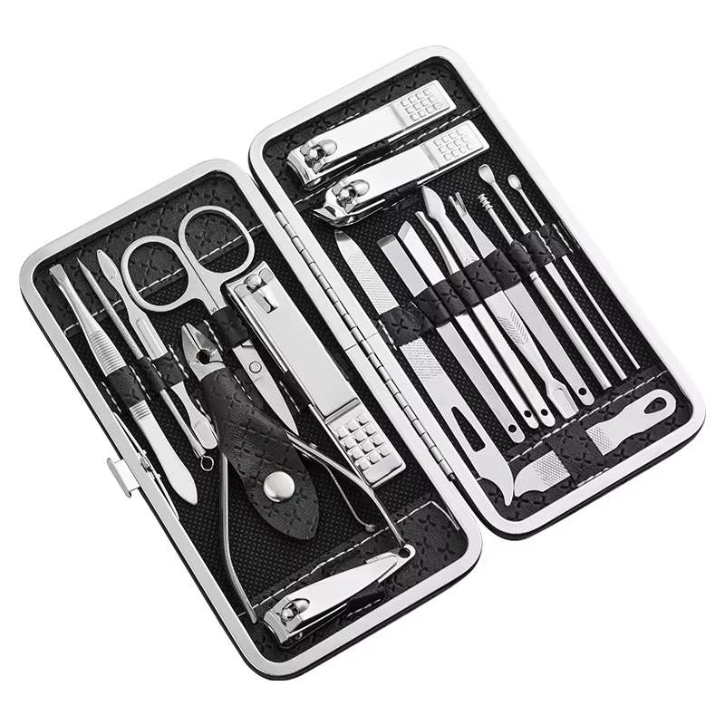 Ensemble de coupe-ongles grande taille pour la maison, pince à peau de fréquence alertes onale pour