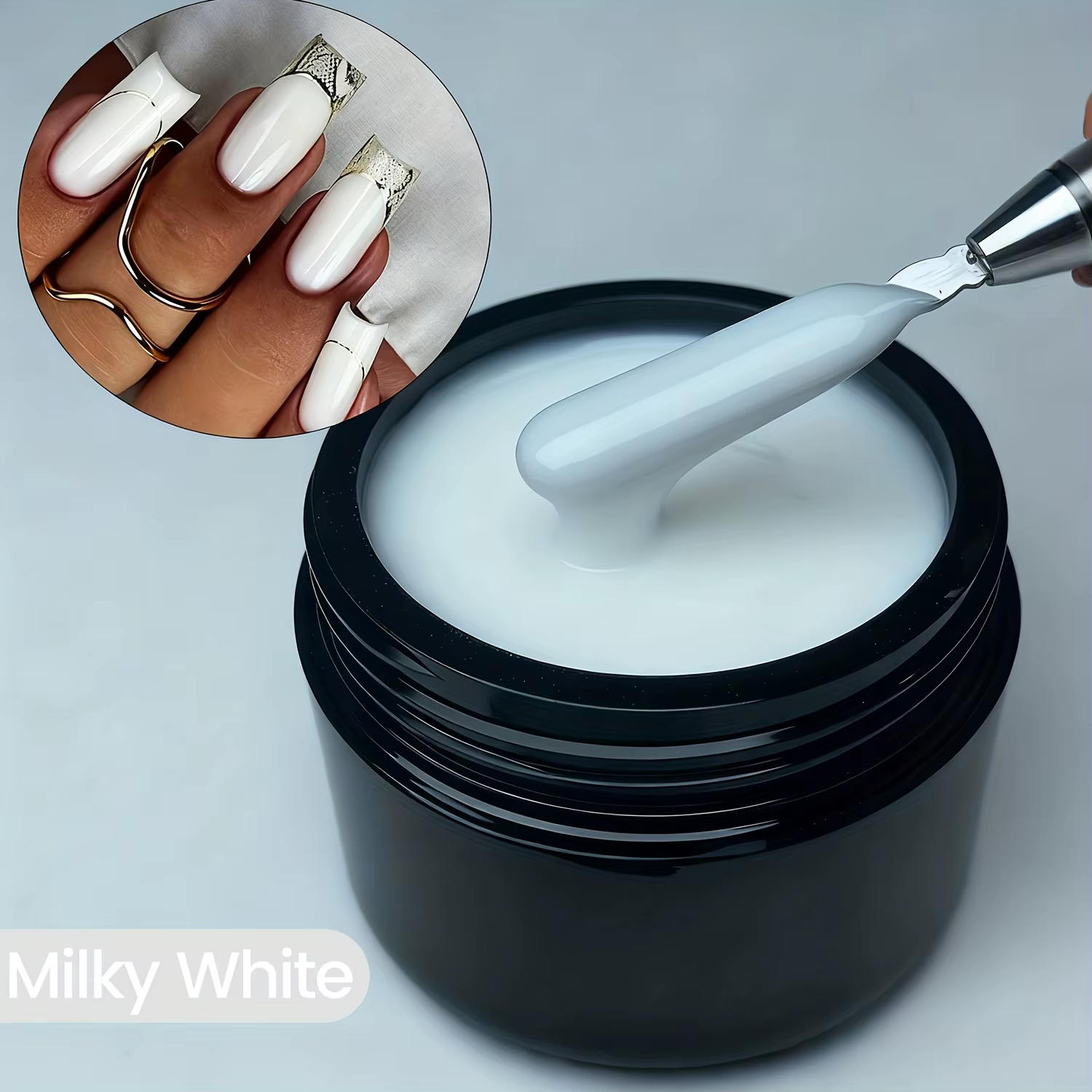 Gel constructeur pour ongles en gel nude rose poussiéreux duolingdai 30G, gel constructeur scintilla