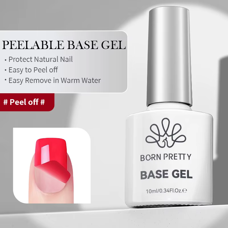 BORN PRETTY 10ml fonction Gel Base Gel couche de finition Gel de caoutchouc Gel de renfort pour ongl