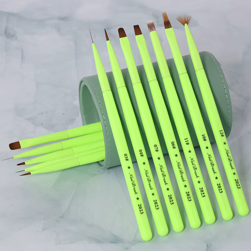 Sweet-Z vert brosse à ongles Gel brosse pour manucure acrylique UV Gel Extension stylo vernis à ongl
