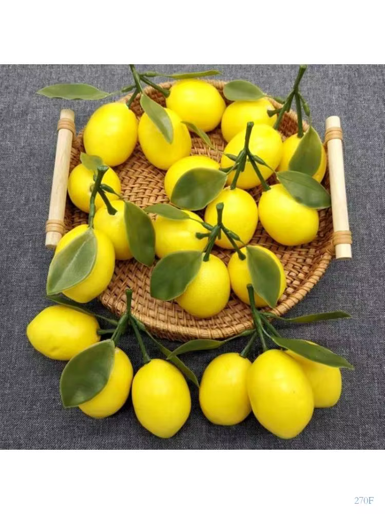 270f citron artificiel Simulation réaliste citron pour décoration fête cuisine