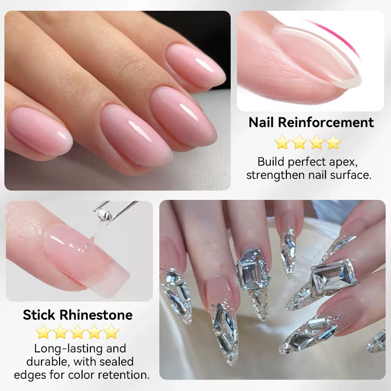 BORN PRETTY 5 ml/30 ml 5 en 1 colle à ongles Gel multifonctionnel effet 3D sculpture façonnage renfo