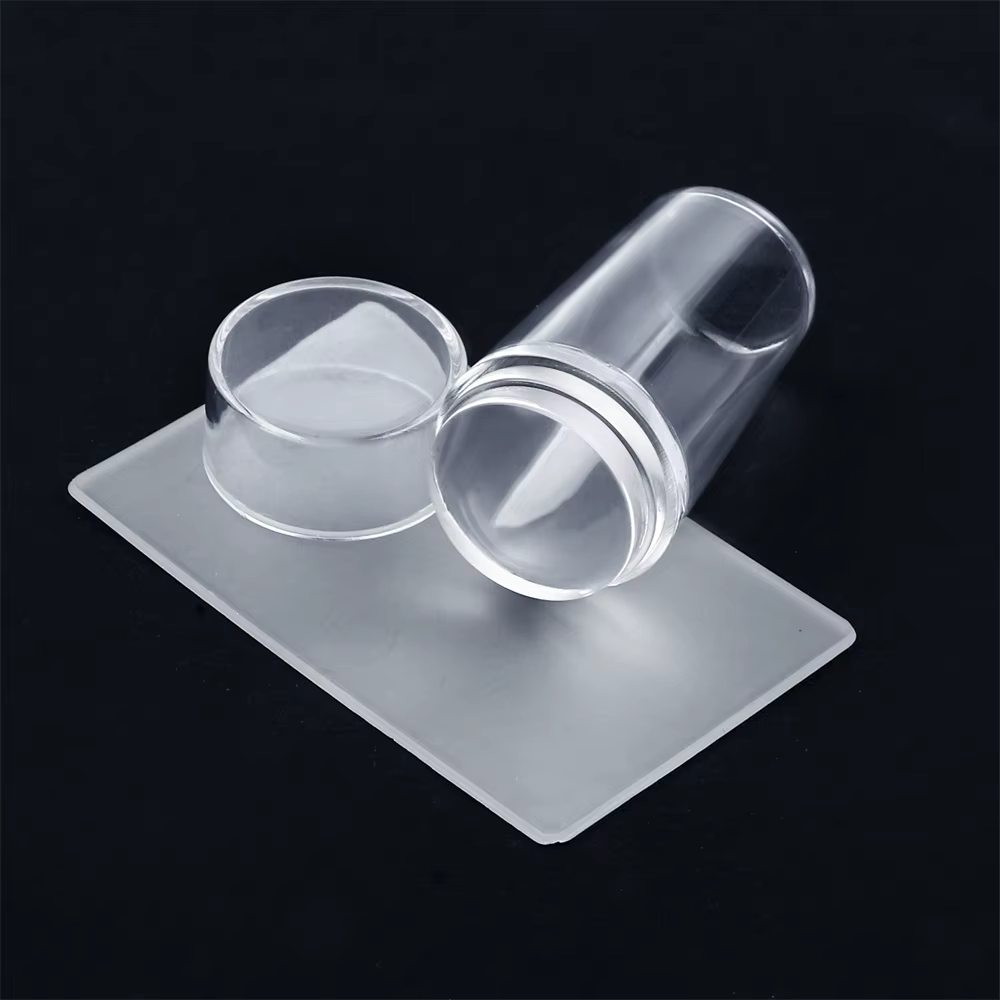 Kit d'estampage de manucure française 2 en 1, plaques de conception pour Nail Art avec tampon, modèl