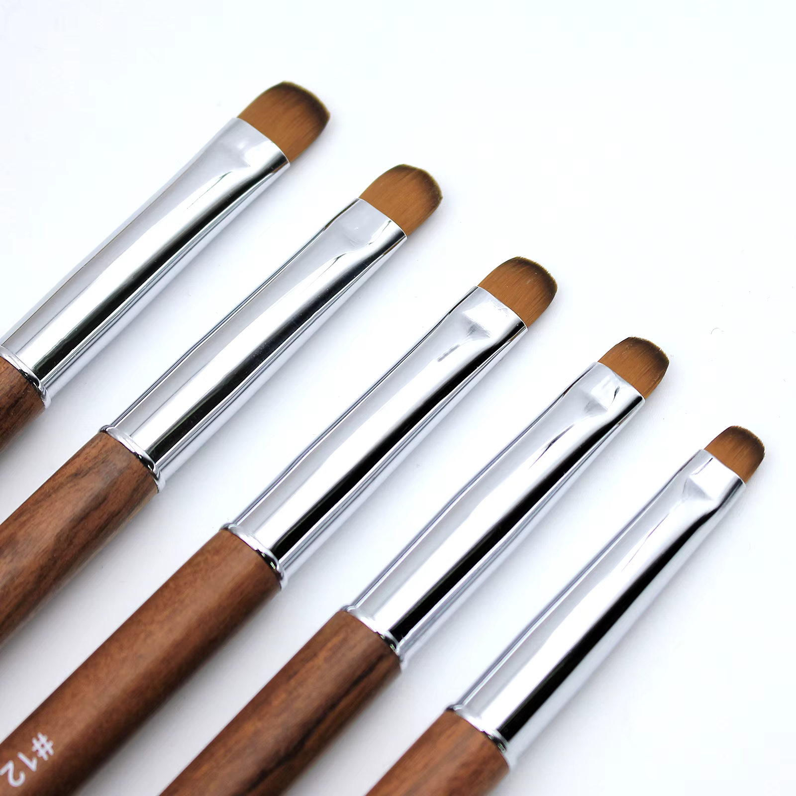 Kolinsky – pinceau français pour Nail Art, dessin acrylique, strass, peinture sur Gel, manche en boi
