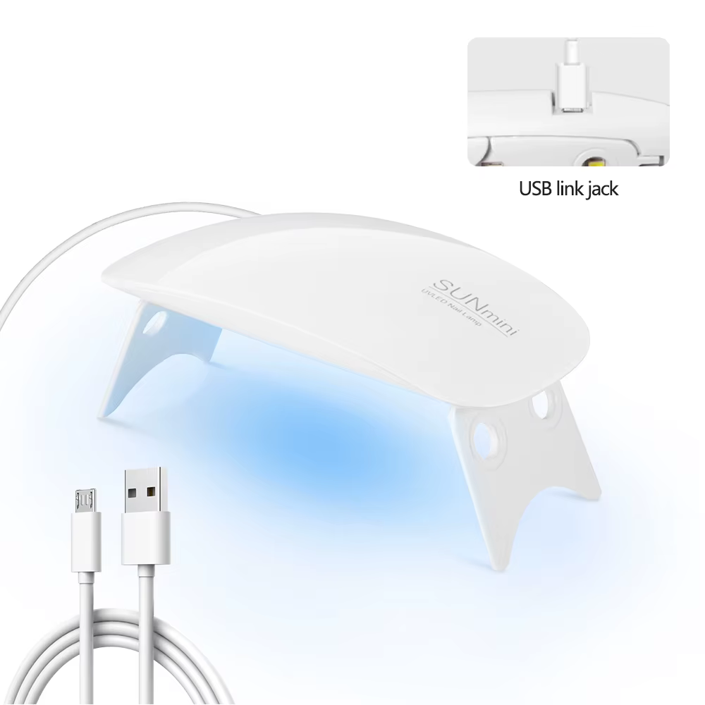Lampe à ongles pliable 6w lampe à Led Uv pour Machine à ongles 6 Led Uv Gel vernis à ongles sèche la