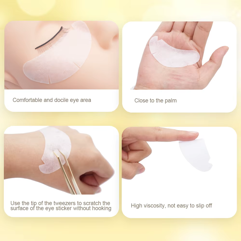 OWOSC 100 pièces patchs de cils en forme de V patchs pour les yeux en Gel Hydrogel vente en gros Ext