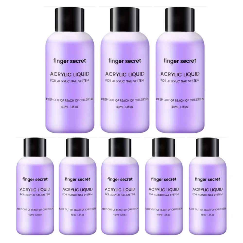 Cristal monomère liquide acrylique pour ongles, 40ml/75ml/120ml/240ml, pour Nail Art, Extension de p