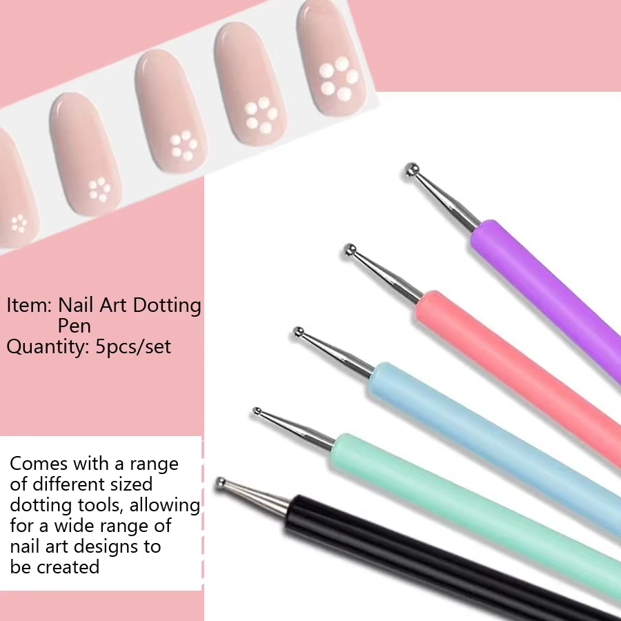 Outils de pointage pour Nail Art à double extrémité, avec 10 tailles différentes pour le pointage, l