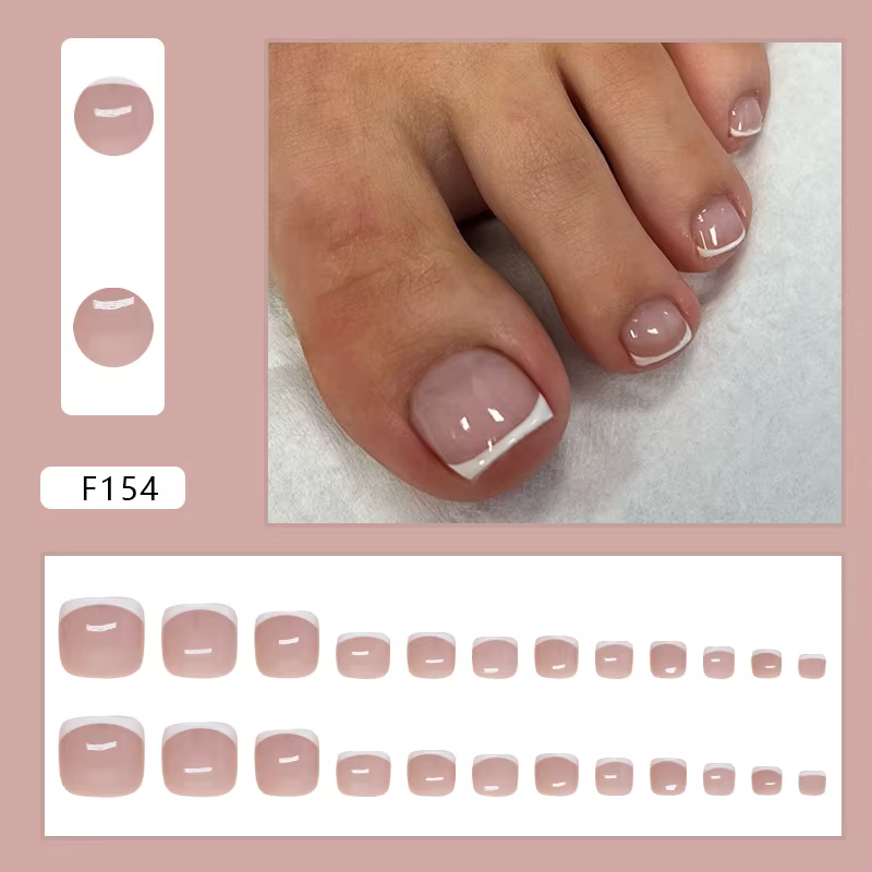 Faux ongles à pression galaxie bleu profond, avec autocollant, Design papillon, jolie fille