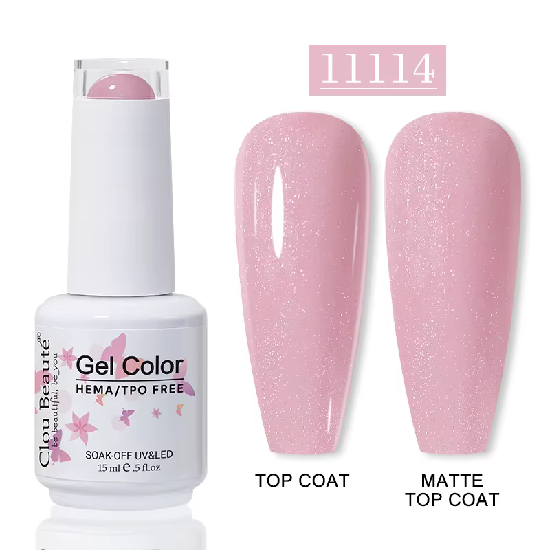 Clou Beaute paillettes Gel vernis à ongles couleur d'hiver paillettes scintillantes tremper UV LED v