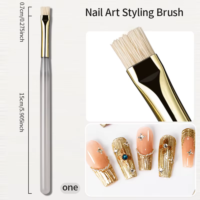 RSNAIL Nail Art brosse multifonctionnelle rayure Liner brosses modélisation ondulation de l'eau bric
