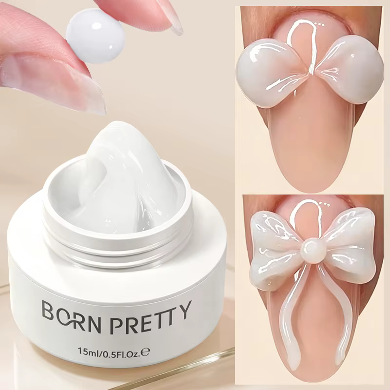 BORN PRETTY 15ml antiadhésif Extension de main Gel vernis à ongles sculpture fleur Nail Art façonnag