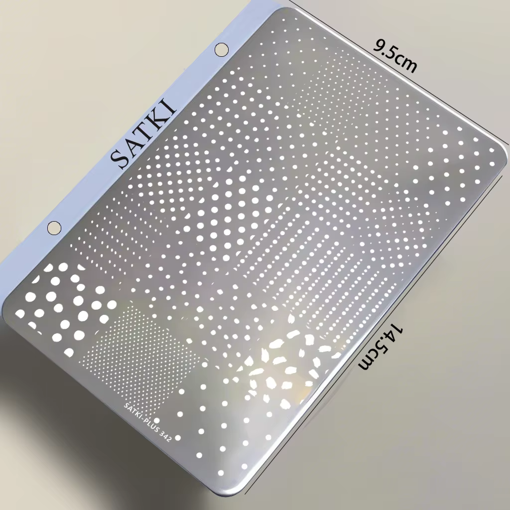 Plaque de stamping pour nail art, plaque en acier pour débutants, modèle de décoration d'ongles sans