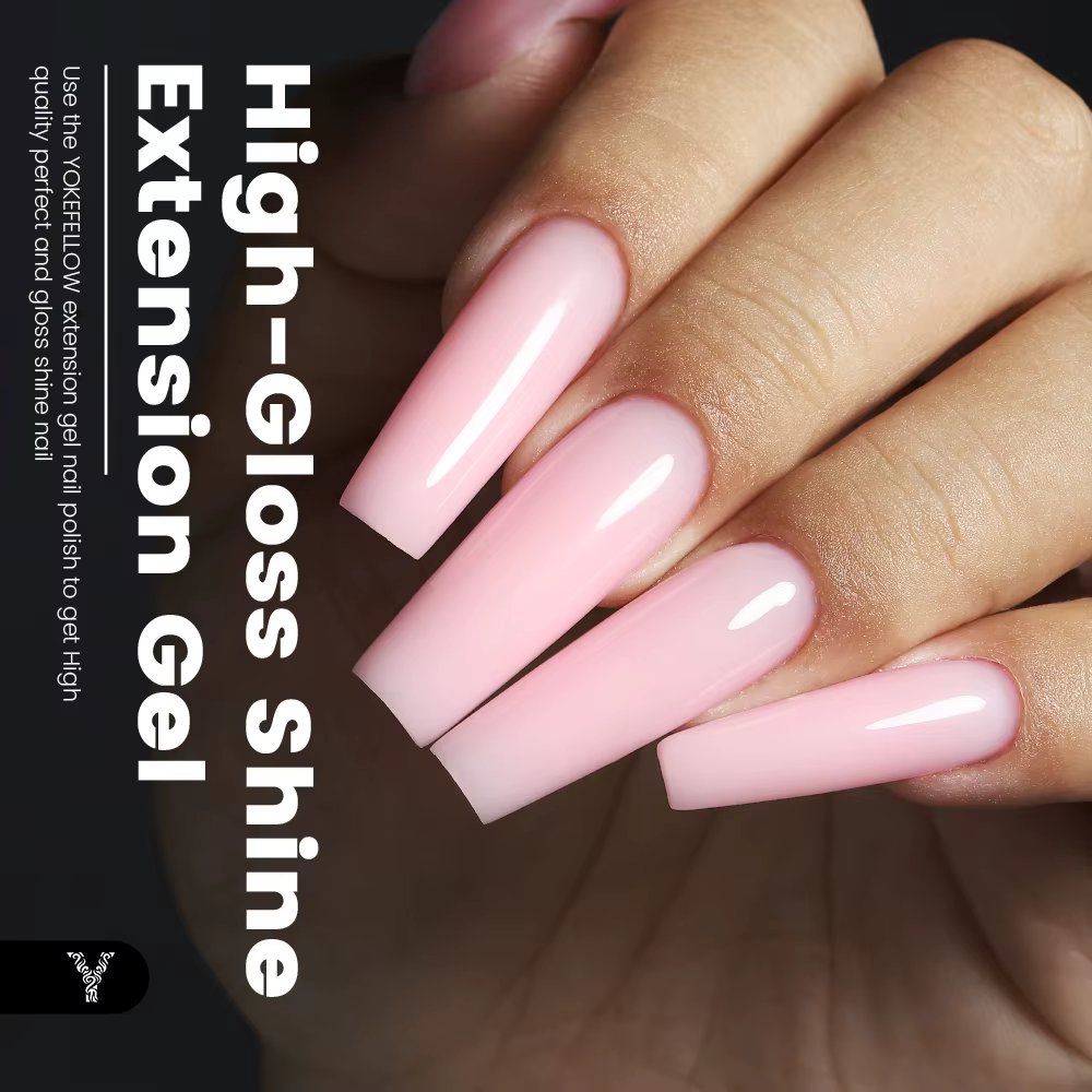 YOKEFELLOW 15g Extension pour Ongles  – Tenue longue durée, aspect naturel, gel pour extension d’ong