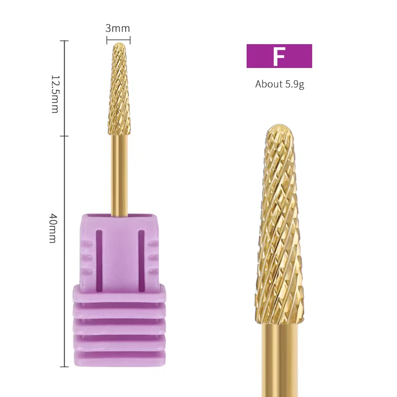 Forets à ongles en diamant pour manucure russe, accessoire pour enlever la peau, 3/32