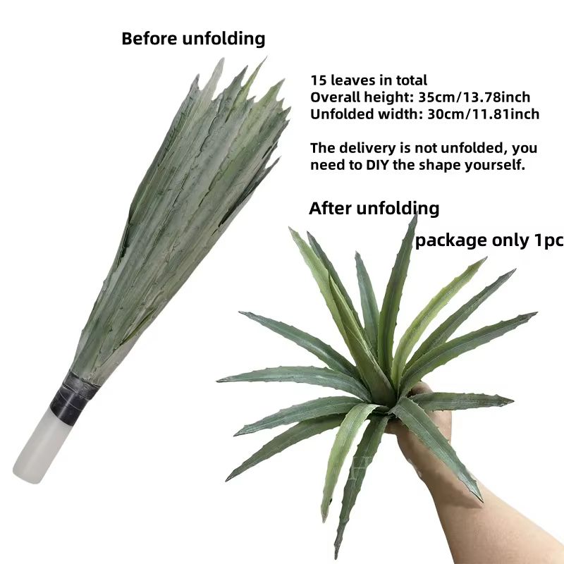 Plante artificielle en pot d'aloès et d'agave, désert Tropical, fausse succulente pour la décoration