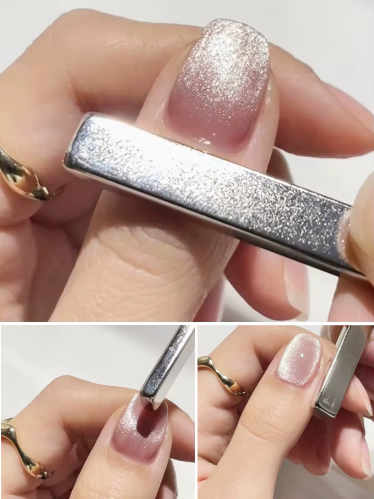 Aimant yeux de chat à bande épaisse Super forte, pour vernis à ongles Gel, effet de bande de ligne 3
