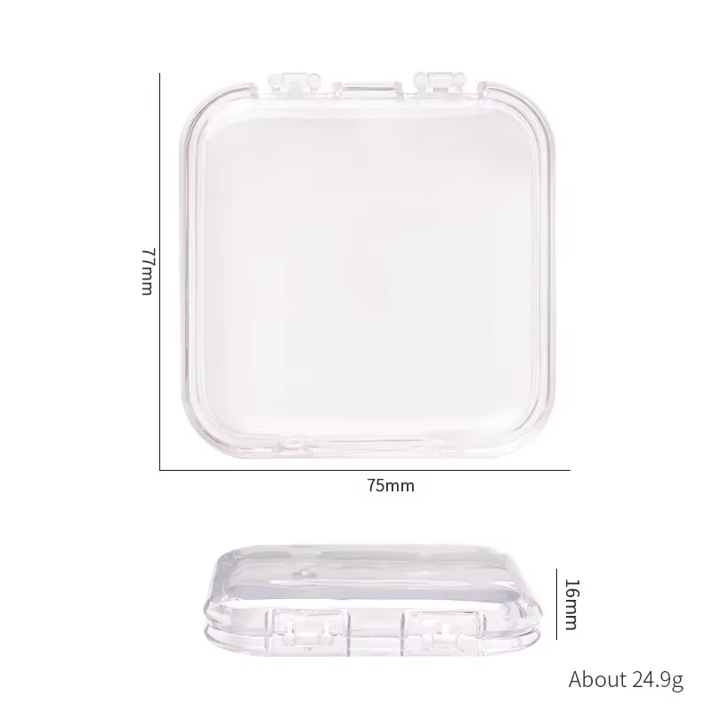 Boîtes à ongles vides pour l'emballage, boîte de forme carrée, vente en gros de pointes d'ongles, ét