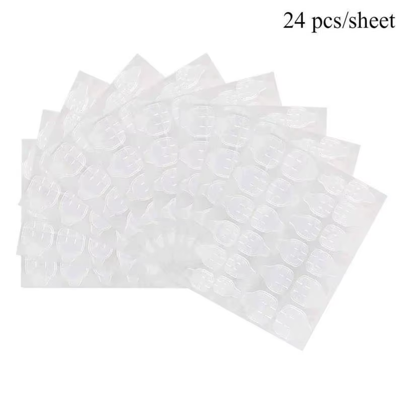 Colle à gelée pour faux ongles, 24/72/150 pièces, autocollant Transparent Double face, colle artisti