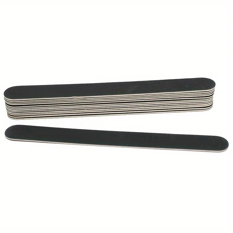 Lime à ongles professionnelle Double face grain 100/180, outil de soin des ongles noir et ongles à d