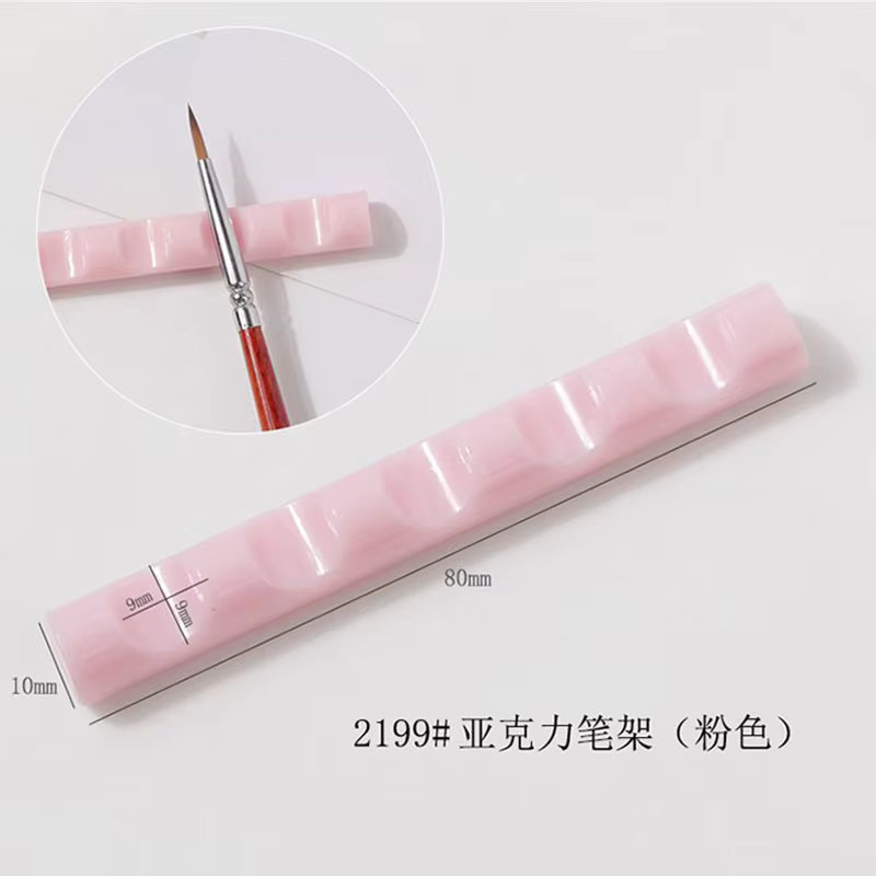 Support de brosse à ongles à 5 grilles, organisateur d'étagère, support de stylo transparent en acry