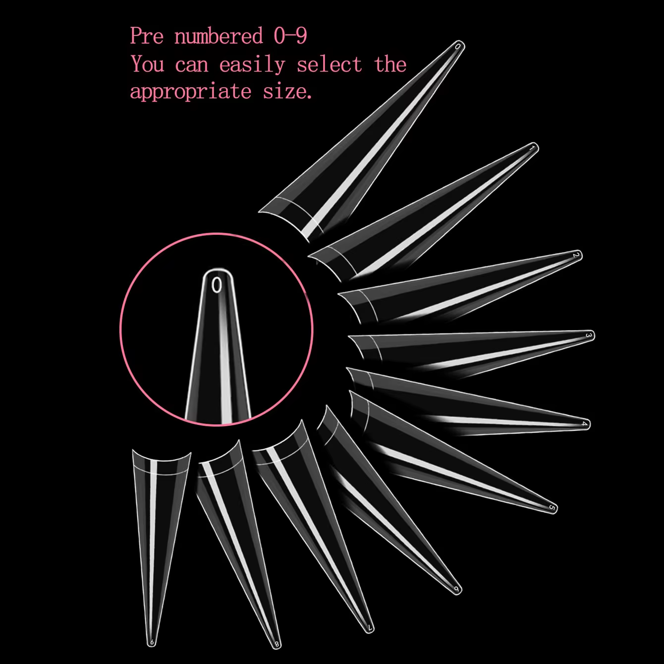 60 pièces/100 pièces/120 pièces couverture complète faux ongles longs Stiletto conseils sculptés cla
