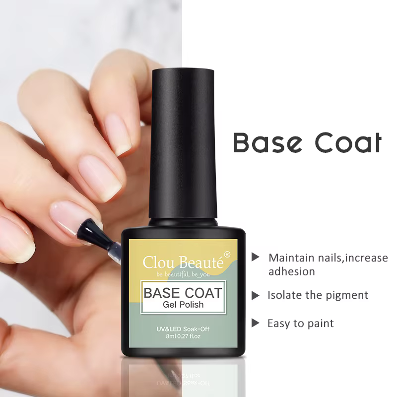 Clou Beaute Transparent français Gel vernis translucide nu rose rouge gelée verre blanc laiteux vern