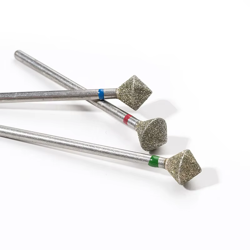 C Radians diamant foret à ongles outil de coupe de bord d'ongle diamant sable polissage accessoires