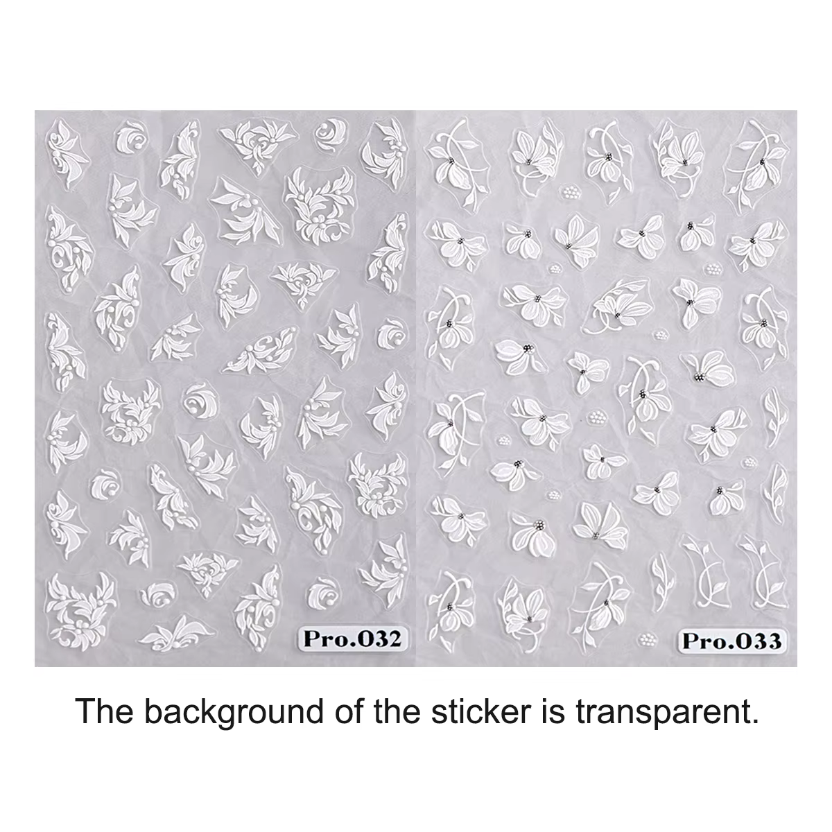 Autocollants pour ongles à fleurs blanches, design auto-adhésif pour nail art, fournitures pour ongl