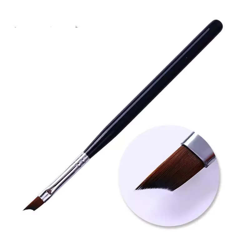 Stylo à ongles bâton bouche Oblique croissant peint pétale biseauté brosse