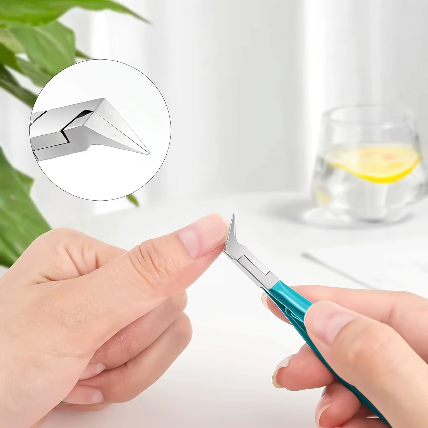 Coupe-ongles pour ongles incarnés épais, large ouverture, antidérapant, à Long manche, 1 pièce