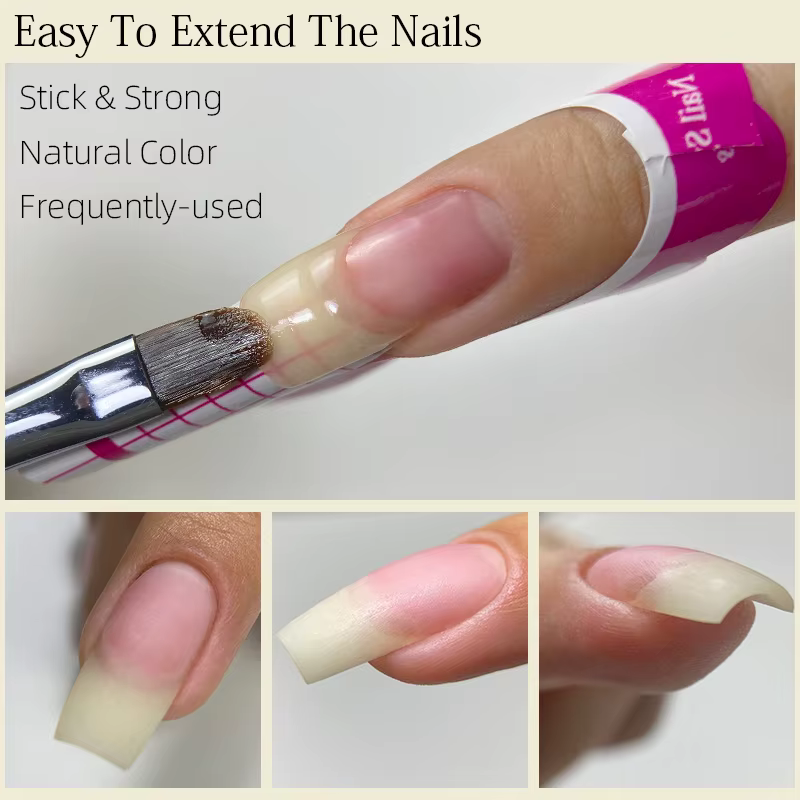 MSHARE 30g aspect naturel Poly ongles acrylique Gel Extensions d'ongles constructeur UV Led Acrylgel